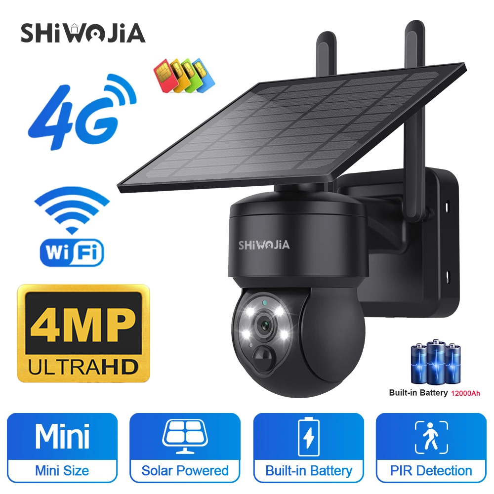Solar Panel Tilt Mount - SHIWOJIA WIFI bezprzewodowa kamera słoneczna PTZ