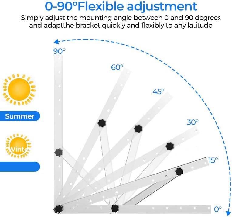 Solar Panel Tilt Mount - 1 szt. Wysokiej jakości uchwyt solarny