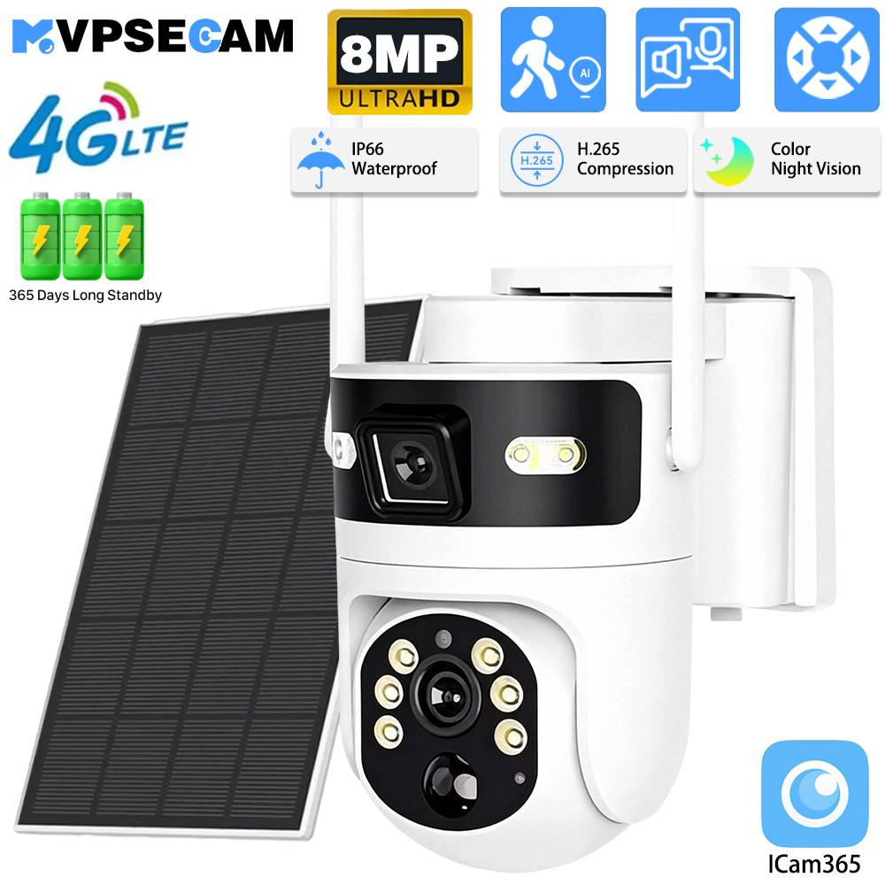 Solar Panel Tilt Mount - Kamera IP PTZ 8MP 4K z
