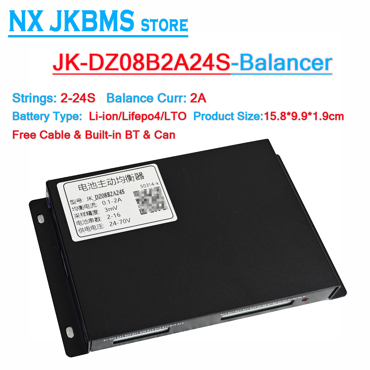 Jkbms Balancer B2A16S 2a JK 2s – Battery Equalizer Balancer recenzja i cena