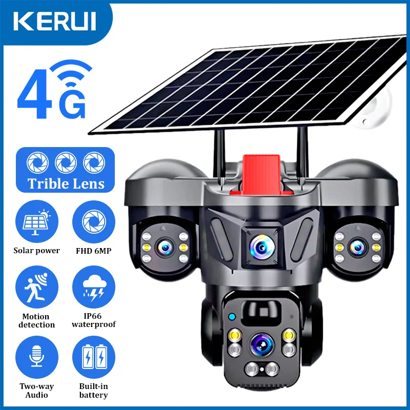 KERUI V380 Pro Zewnętrzna Kame – Solar Panel Tilt Mount recenzja i cena